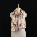 Ranihati Chanderi Silk Hand Embroidered Stole 133