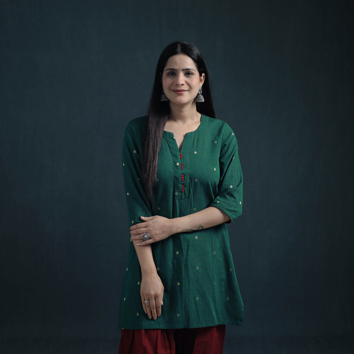 Dharwad Cotton Suit Set with Dupatta for Women 06
