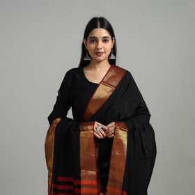  Cotton Black Dharwad Kurta Set with Palazzo & Dupatta