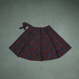 Ajrakh Hand Block Print Cotton Wrap Around Skirt 43