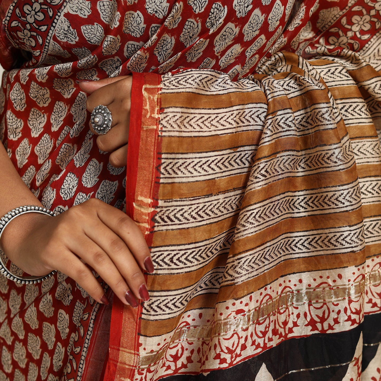 Bagru Saree