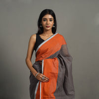 Black - Zari Work Cotton Handloom Saree 35