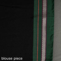 Black - Ilkal Khun Silk Cotton Saree with Resham Border 18