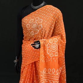 Kutch Bandhani Tie-Dye Cotton Saree 91