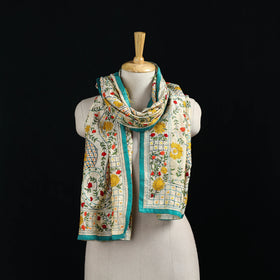 Ranihati Chanderi Silk Hand Embroidered Stole 137