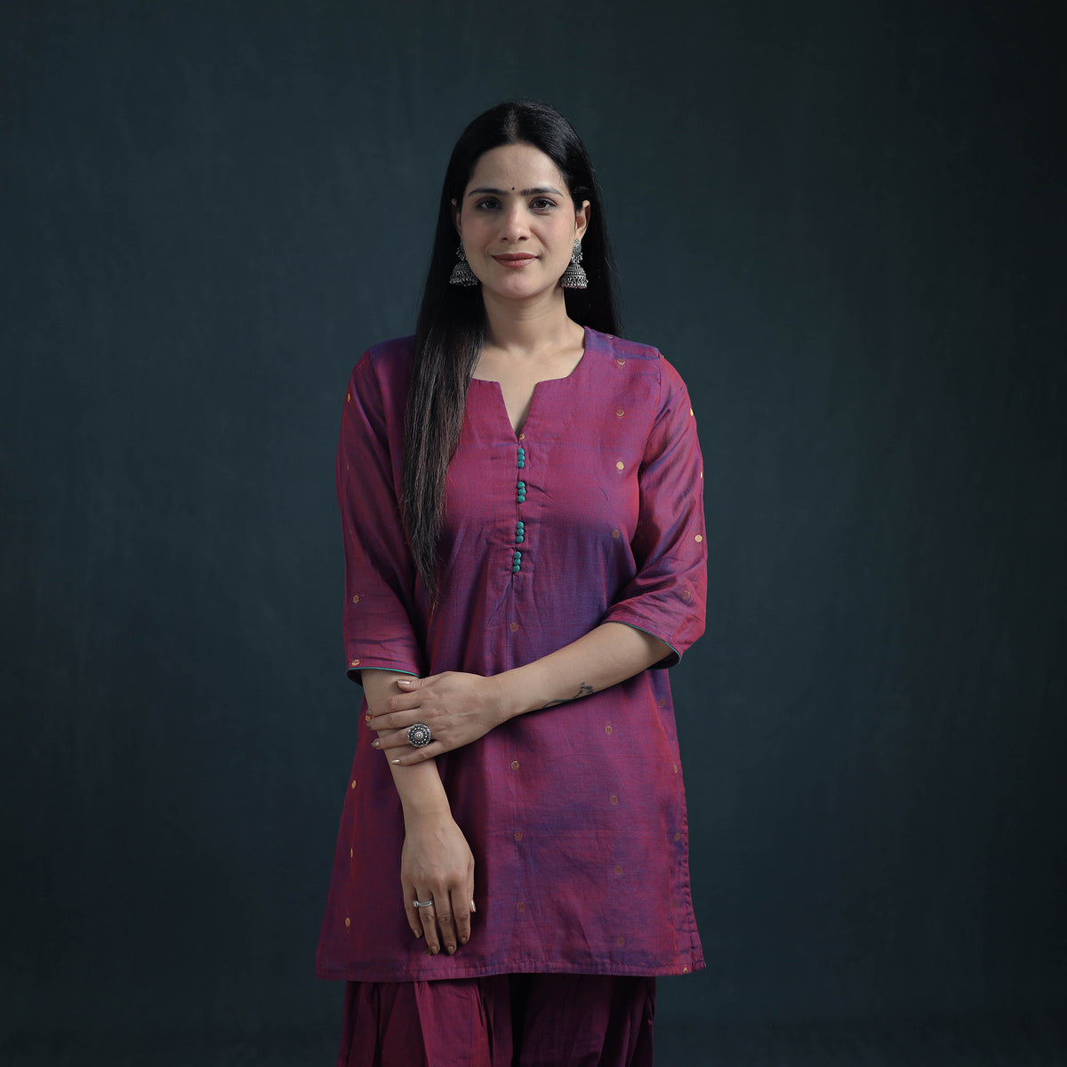 Dharwad Cotton Suit Set with Dupatta for Women 07