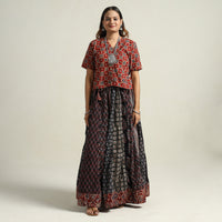 Ajrakh Patchwork Skirt 