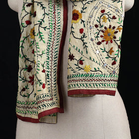 Ranihati Chanderi Silk Hand Embroidered Stole 139