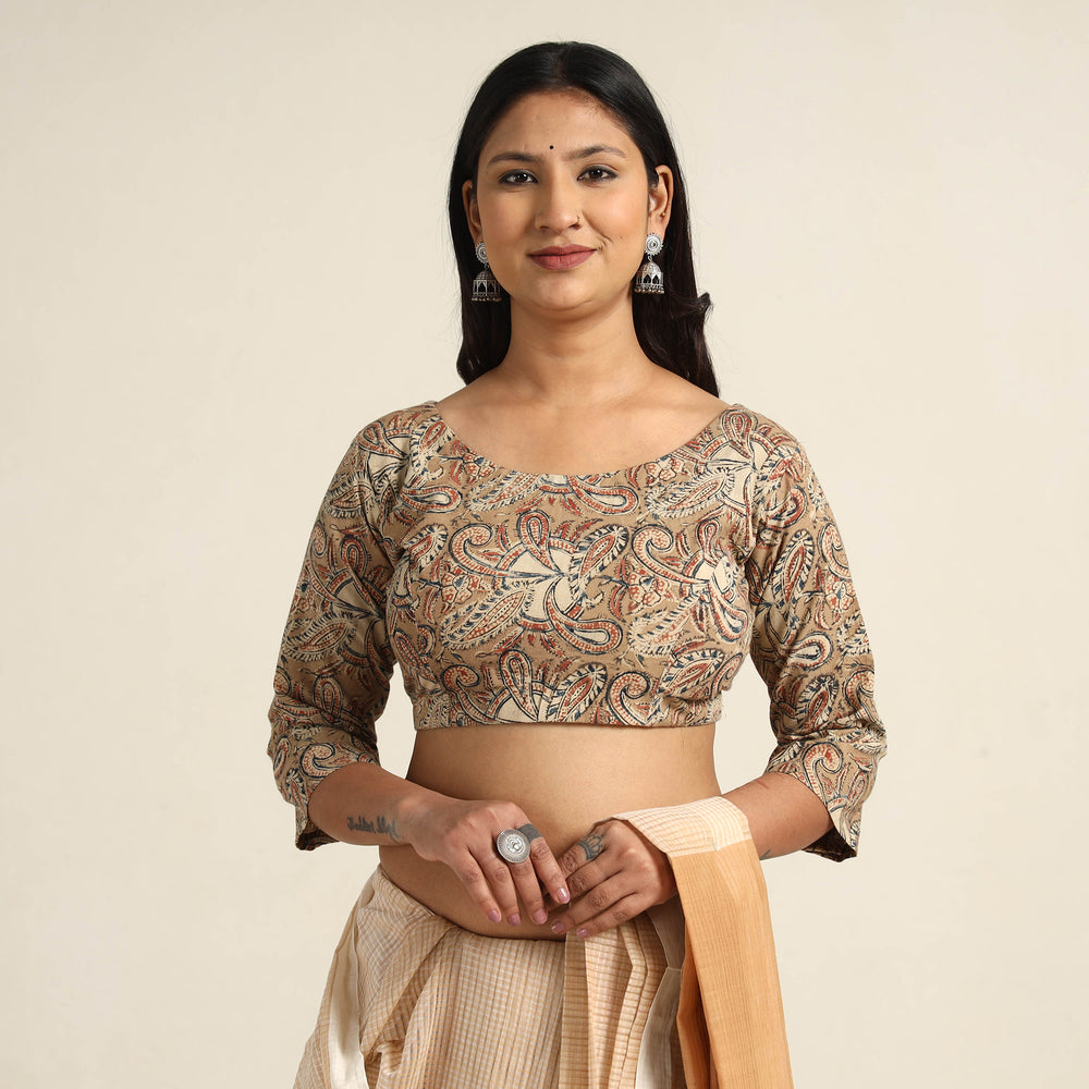 Kalamkari Stitched Blouse 
