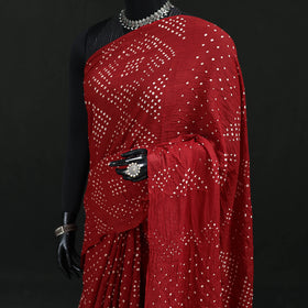 Kutch Bandhani Tie-Dye Cotton Saree 92