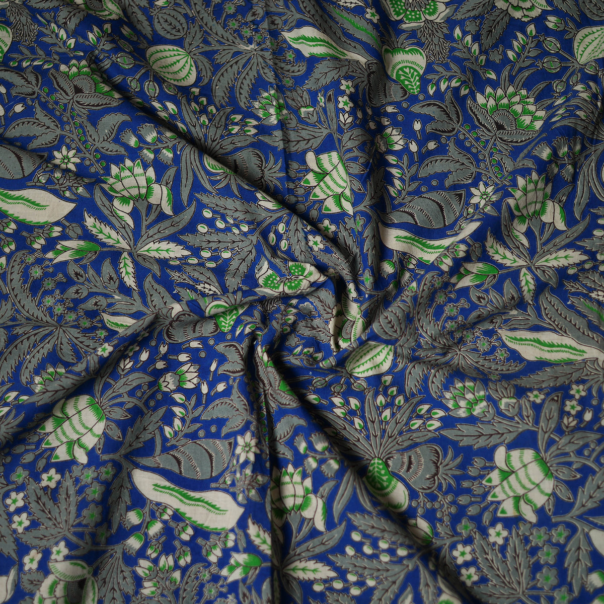 Kalamkari Print Cotton Unstitched Blouse Piece 11