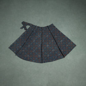 Ajrakh Hand Block Print Cotton Wrap Around Skirt 34