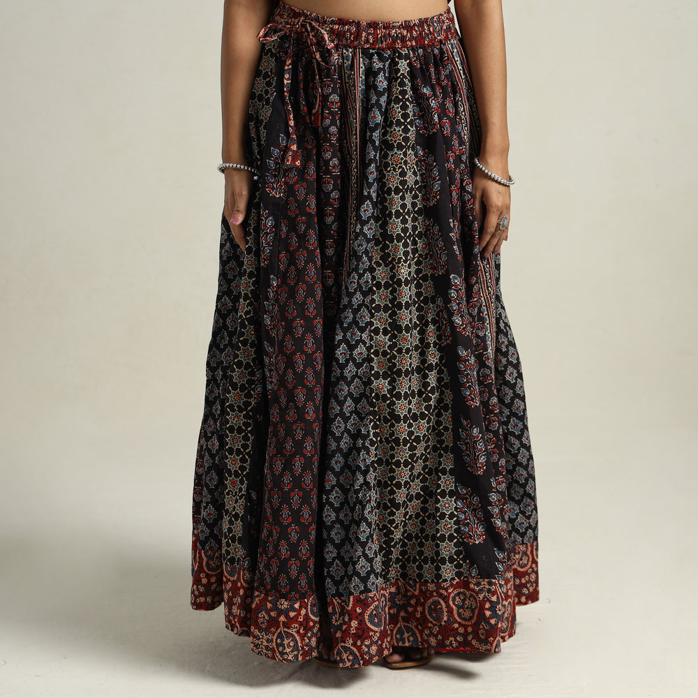 Ajrakh Patchwork Skirt 