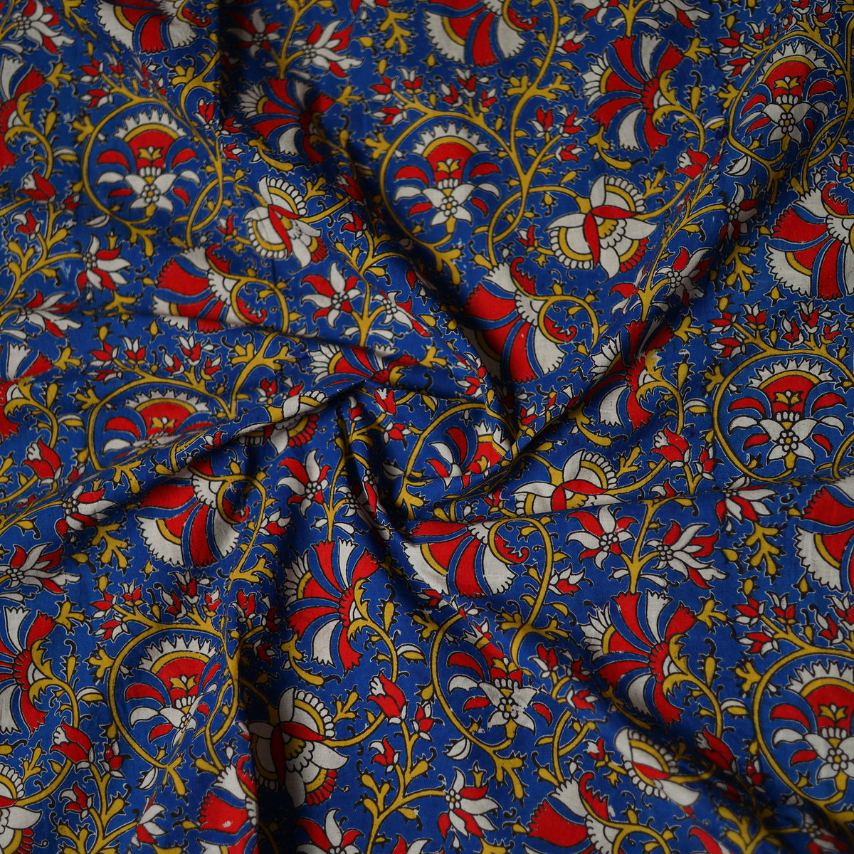 Kalamkari Print Cotton Unstitched Blouse Piece 10