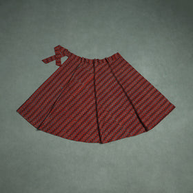 Ajrakh Hand Block Print Cotton Wrap Around Skirt 33