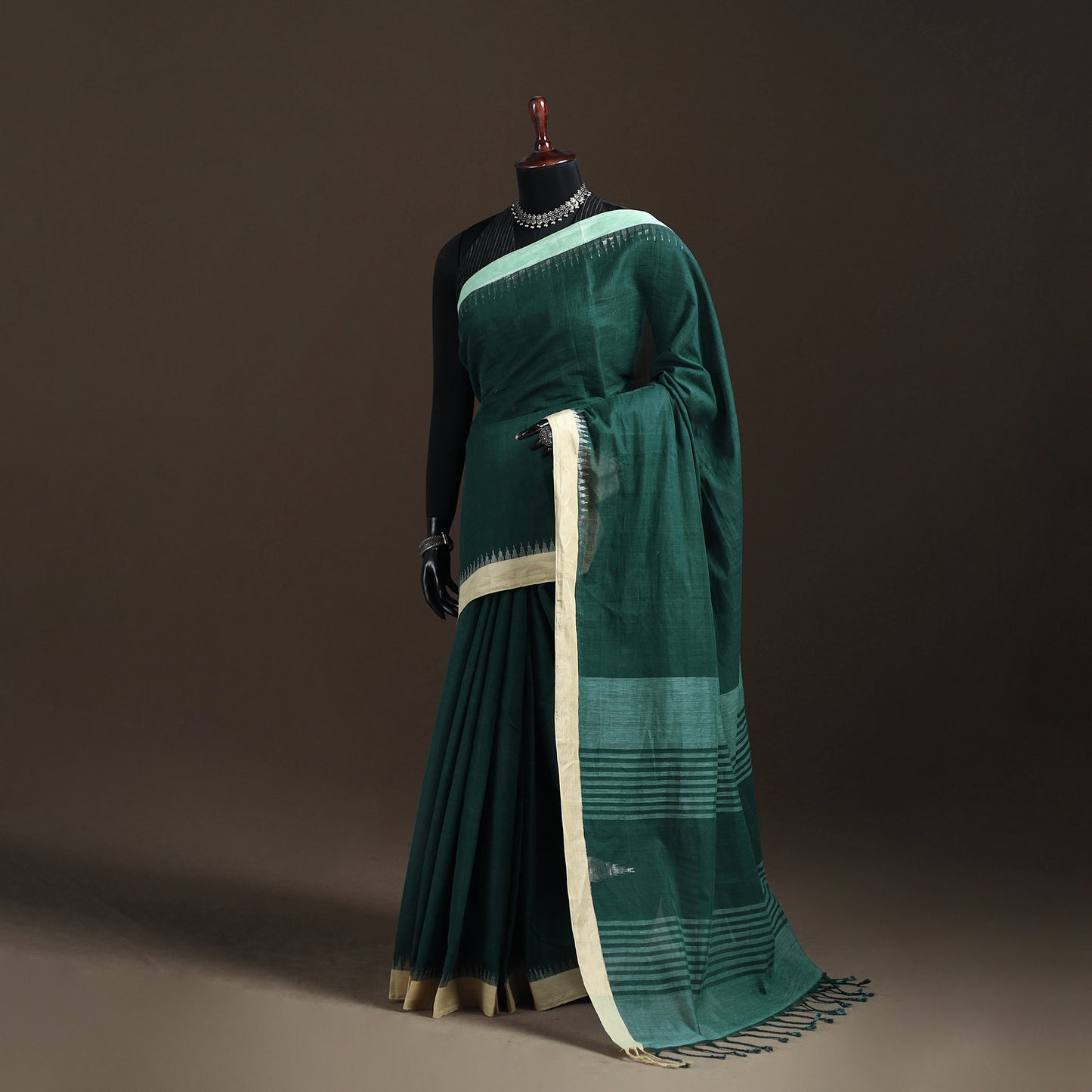 Kuppadam Zari Pure Handspun Handloom Cotton Saree 43