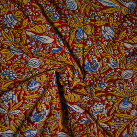 Kalamkari Print Cotton Unstitched Blouse Piece 08