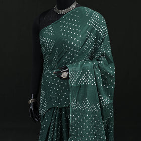 Kutch Bandhani Tie-Dye Cotton Saree 93
