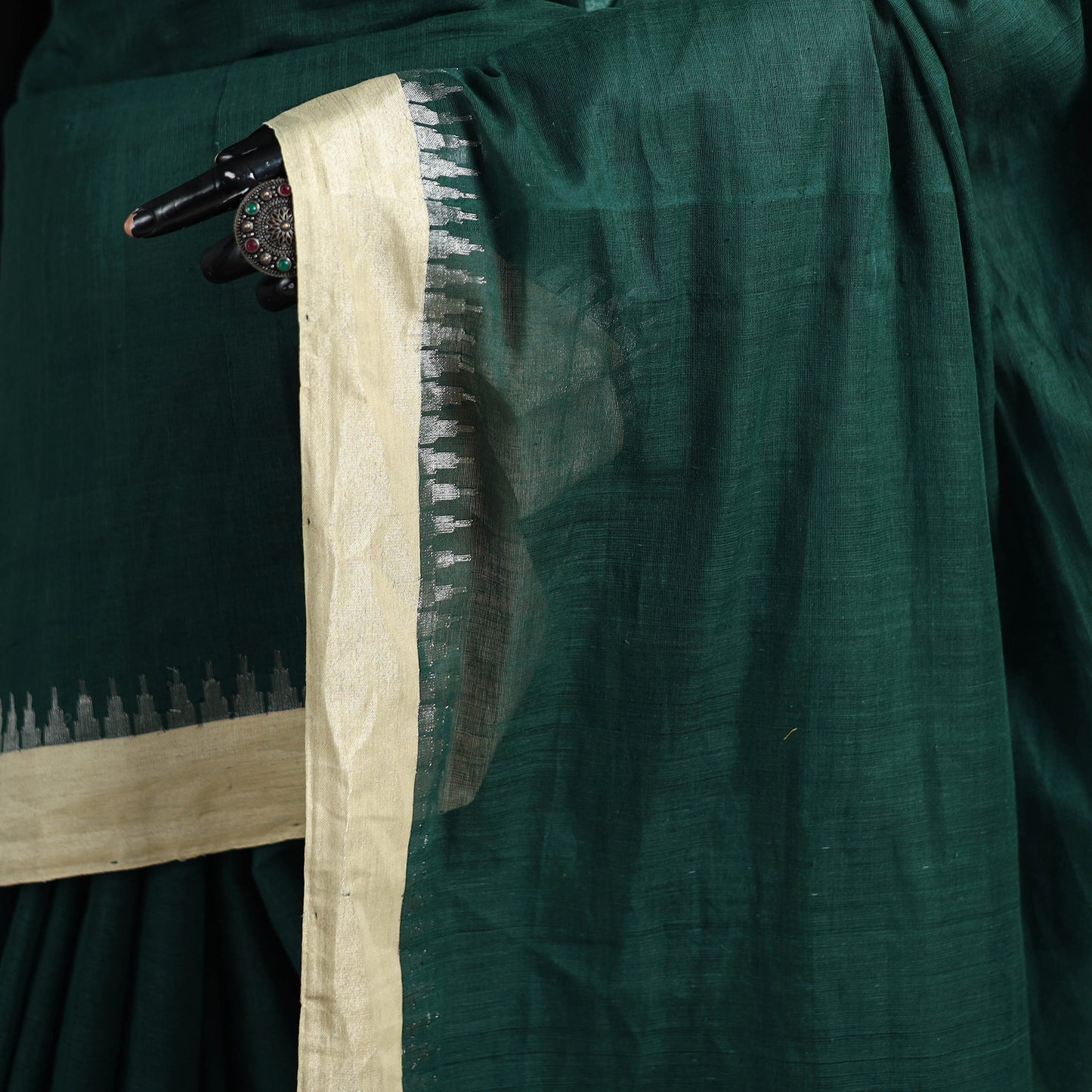 Kuppadam Zari Pure Handspun Handloom Cotton Saree 43