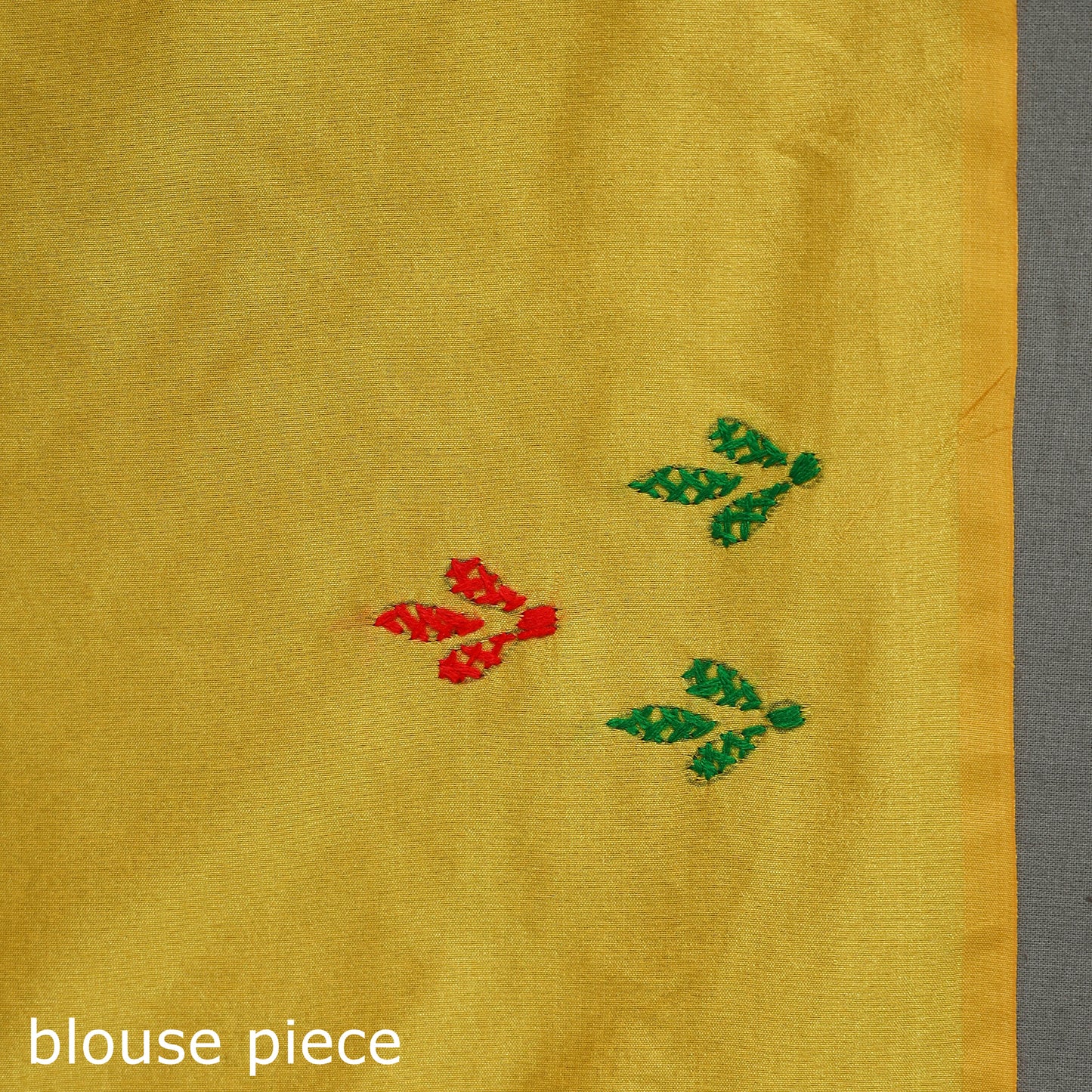 Yellow - Bengal Nakshi Kantha Embroidery Silk Saree