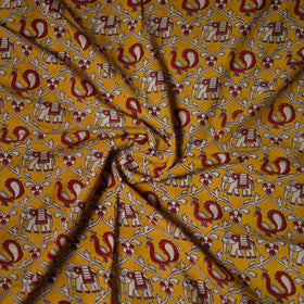 Kalamkari Print Cotton Unstitched Blouse Piece 07
