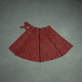 Ajrakh Hand Block Print Cotton Wrap Around Skirt 30