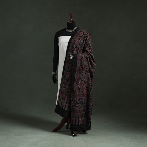 Pure Mul Cotton Kutch Hand Block Print Natural Dyed Ajrakh Dupatta 69