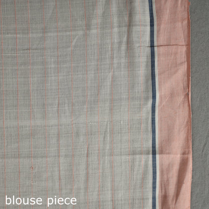 Pure Handloom Natural Dyed Checks Cotton Saree 38