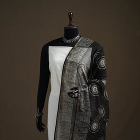 Pipad Hand Block Print Natural Dyed Kota Doria Cotton Dupatta 29