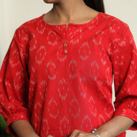 Pochampally Full Sleeve Crop Top