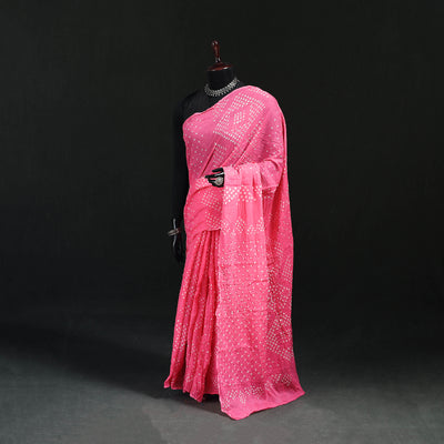 Kutch Bandhani Tie-Dye Cotton Saree 94