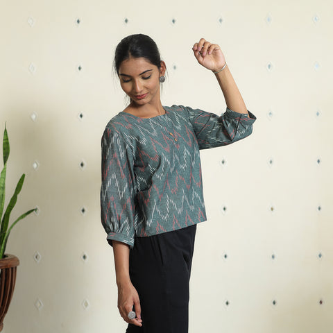 pochampally crop top
