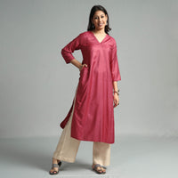 plain silk kurta