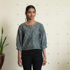pochampally crop top