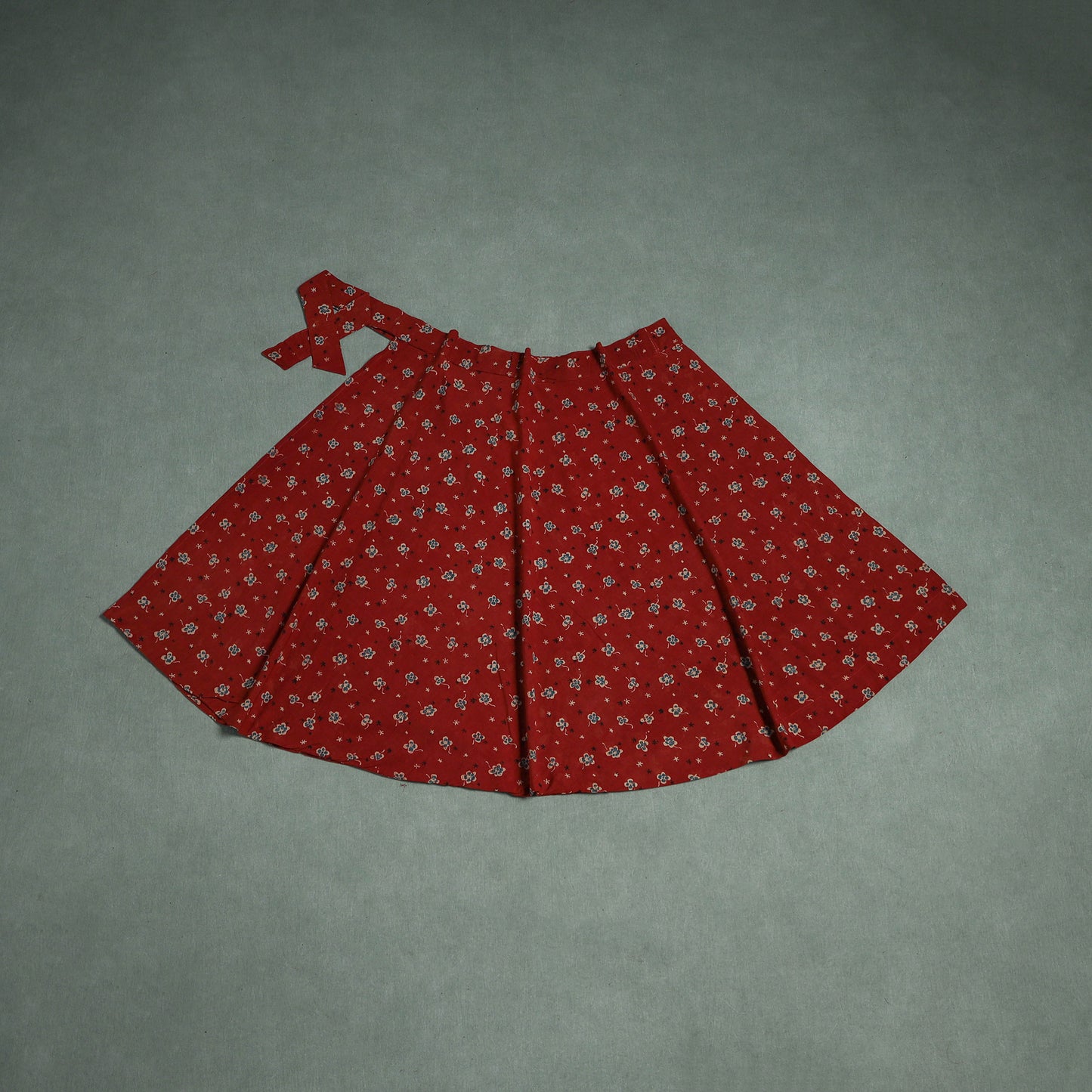 Ajrakh Hand Block Print Cotton Wrap Around Skirt 25