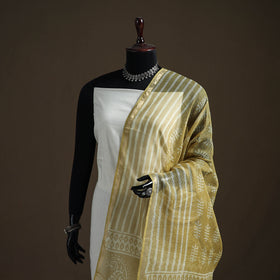 Pipad Hand Block Print Natural Dyed Kota Doria Cotton Dupatta 30