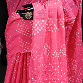 Kutch Bandhani Tie-Dye Cotton Saree 94