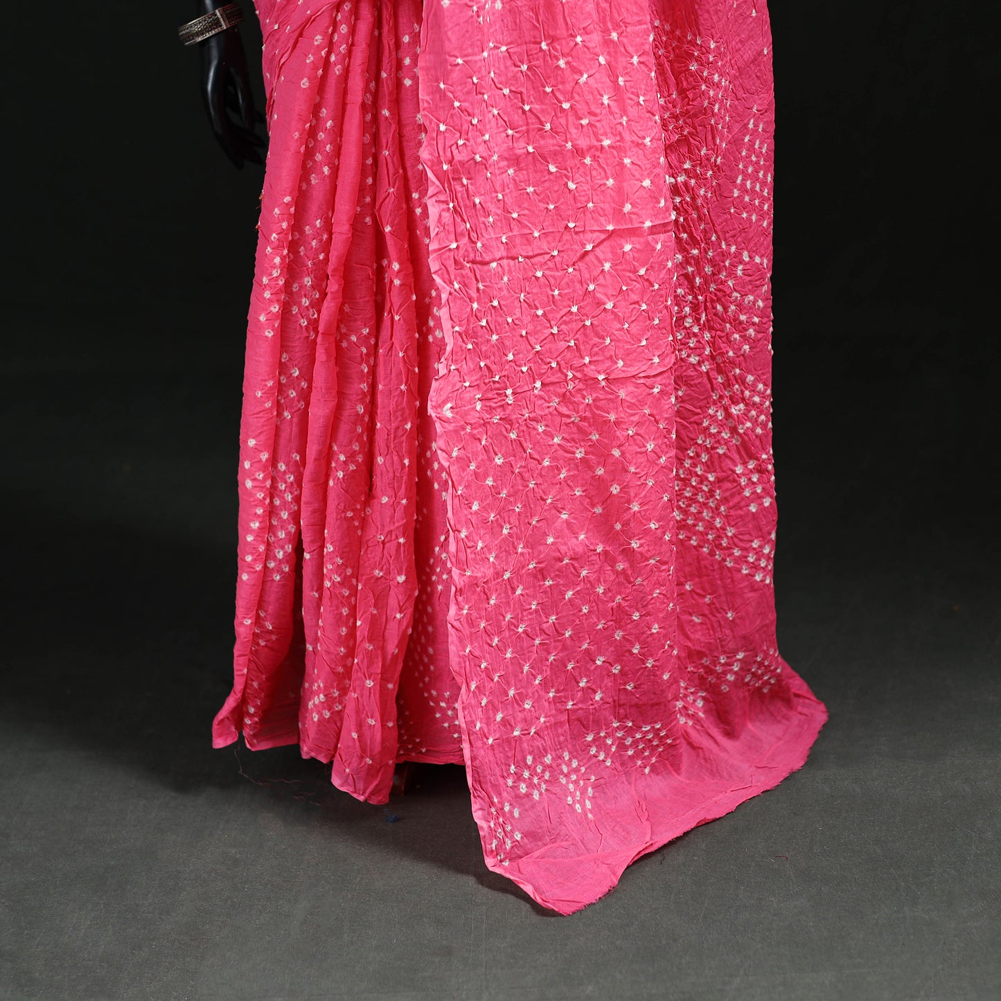Kutch Bandhani Tie-Dye Cotton Saree 94