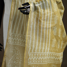 Pipad Hand Block Print Natural Dyed Kota Doria Cotton Dupatta 30