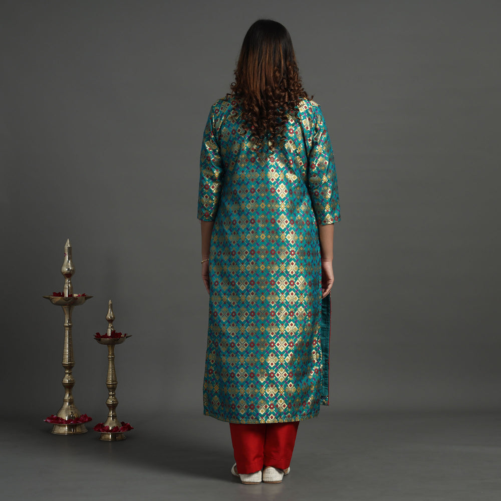 Banarasi Brocade Silk Kurta with Pant Set
