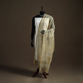 Pipad Hand Block Print Natural Dyed Kota Doria Cotton Dupatta 31