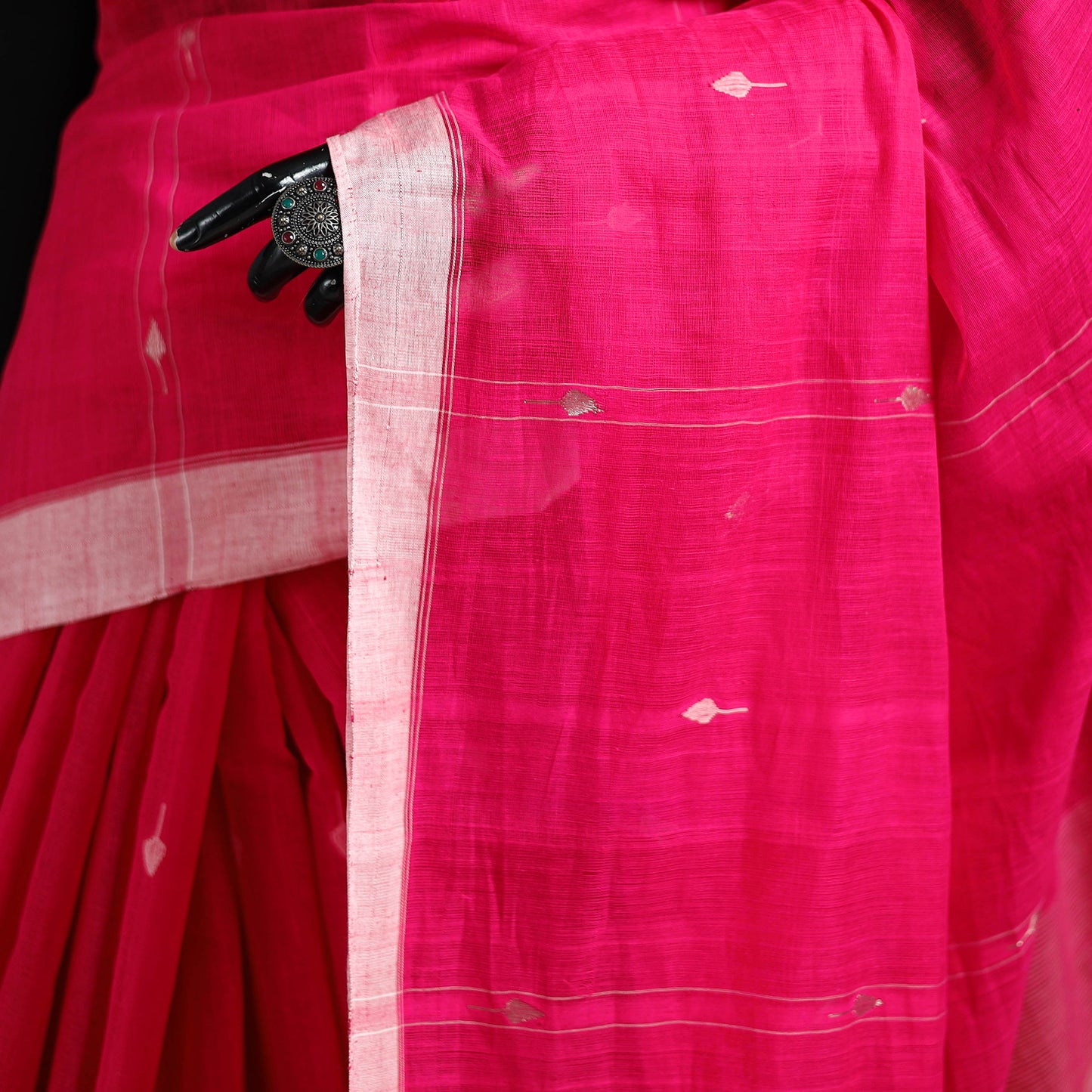 Srikakulam Jamdani Buti Pure Handspun Handloom Cotton Saree 45