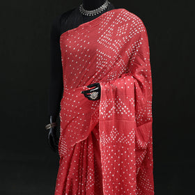 Kutch Bandhani Tie-Dye Cotton Saree 95