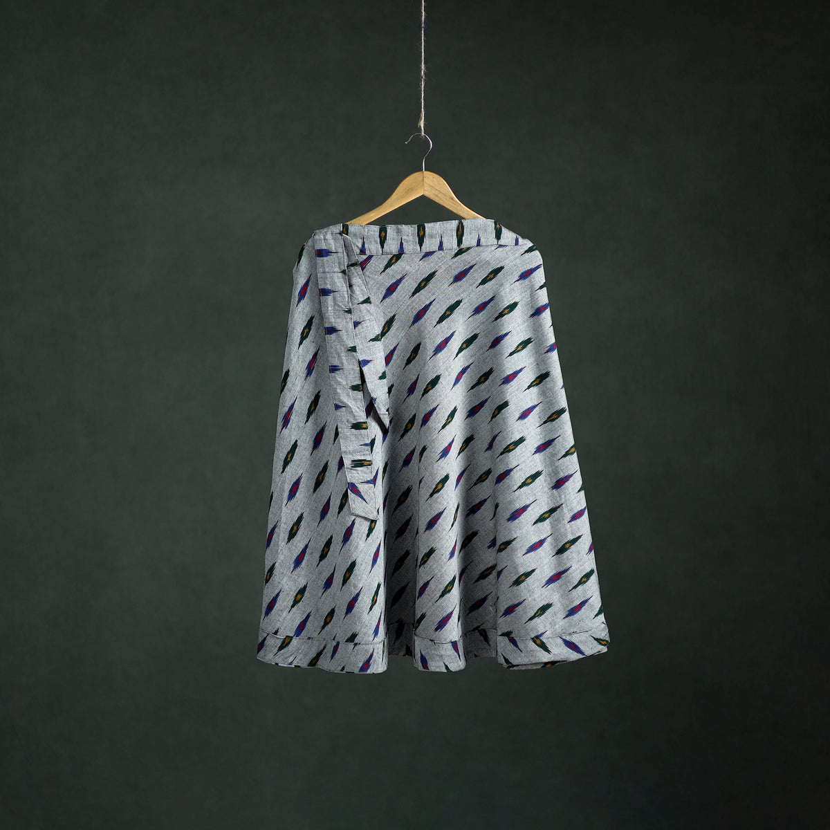 Pochampally Ikat Cotton Wrap Around Skirt 66