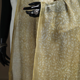 Pipad Hand Block Print Natural Dyed Kota Doria Cotton Dupatta 31