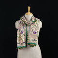 Ranihati Chanderi Silk Hand Embroidered Stole with Pom Pom 155