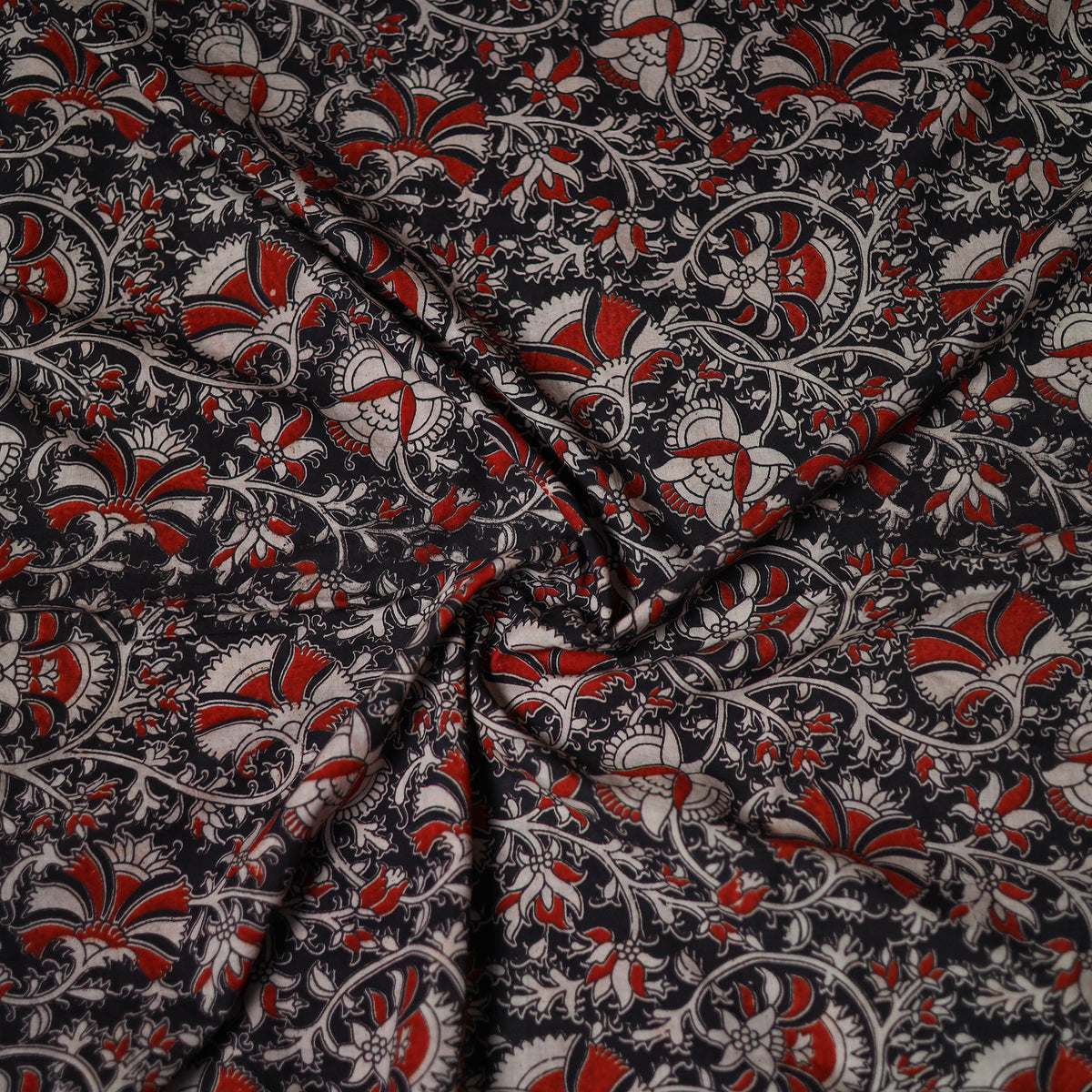 Kalamkari Print Cotton Unstitched Blouse Piece 25