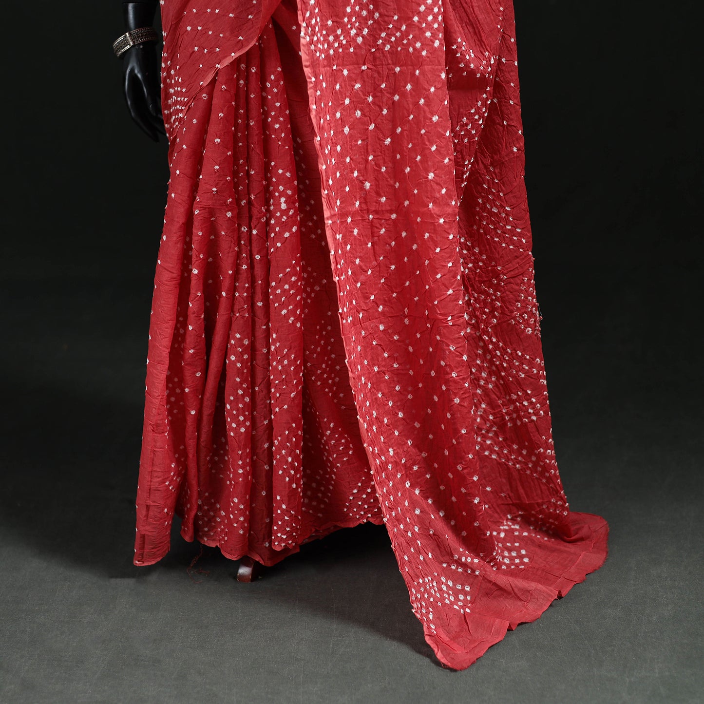 Kutch Bandhani Tie-Dye Cotton Saree 95