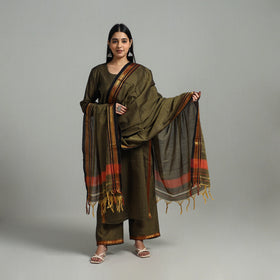 Buy Cotton Green Dharwad Kurta Set with Palazzo & Dupatta