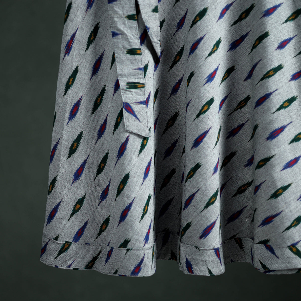 Pochampally Ikat Cotton Wrap Around Skirt 66